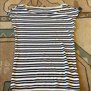 Gap navy Striped boatneck tee